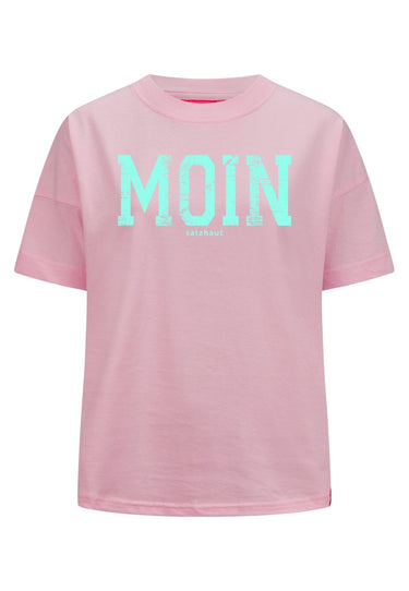 salzhaut - LEEV-MOIN Damen Relaxed-Fit - Frontprint - Rundhals - T-Shirt - 2 - #farbe_ros