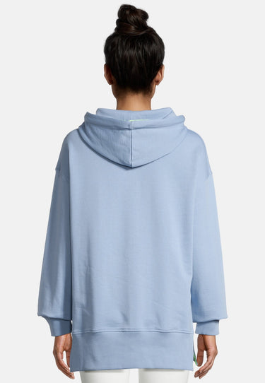 salzhaut - LIENJE Damen Oversized - Hoodie - Kapuzenpullover - Langarmshirt - 4 - #farbe_ice-blue