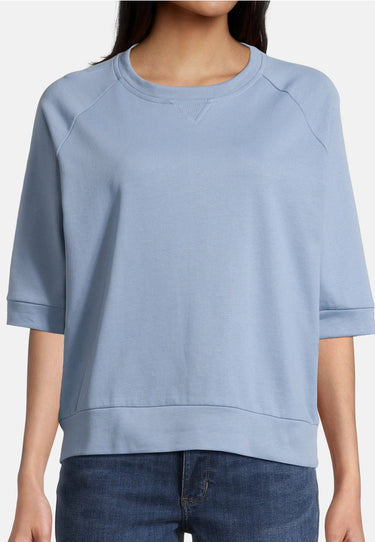 Salzhaut - LÖÖG Damen Oversized - Reduziert - Rundhals - Sweatjacke - 8 - #farbe_ice-blue