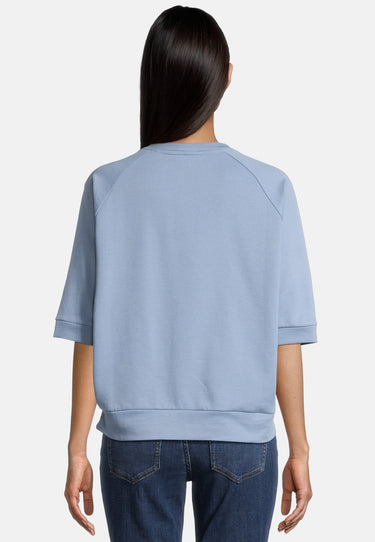 Salzhaut - LÖÖG Damen Oversized - Reduziert - Rundhals - Sweatjacke - 9 - #farbe_ice-blue