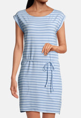 Salzhaut - LUUR Damen normale Passform - Kleid - Reduziert - ringel - 3 - #farbe_ice-blue