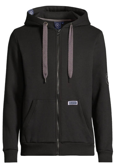 Salzhaut - MAKKER Herren normale Passform - Hamburg - Sweatjacke - Ärmeleinsatz - 17 - #farbe_black