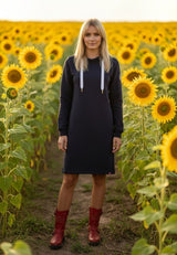 salzhaut - MÖÖV KLEID Damen Knielanges Kleid (Midi) Leicht tailliert - adenauer & co - Anker - Basic - 24 - #farbe_Navy