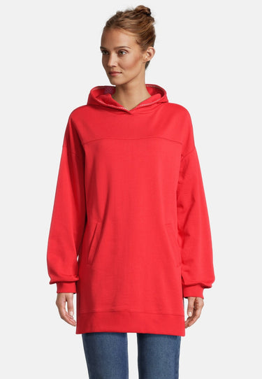 Salzhaut - MÖHL Damen Oversized - Hoodie - Kapuzenpullover - Langarmshirt - 6 - #farbe_chilli-red