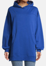 Salzhaut - MÖHL Damen Oversized - Hoodie - Kapuzenpullover - Langarmshirt - 13 - #farbe_ultramarine