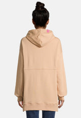 Salzhaut - MÖHL Damen Oversized - Hoodie - Kapuzenpullover - Langarmshirt - 4 - #farbe_camel