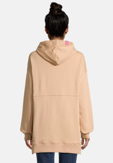 salzhaut - MÖHL Damen Oversized - Hoodie - Kapuzenpullover - Langarmshirt - 4 - #farbe_camel