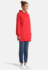 Salzhaut - MÖHL Damen Oversized - Hoodie - Kapuzenpullover - Langarmshirt - 10 - #farbe_chilli-red