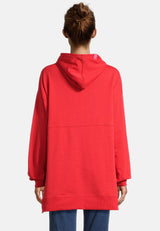 Salzhaut - MÖHL Damen Oversized - Hoodie - Kapuzenpullover - Langarmshirt - 9 - #farbe_chilli-red