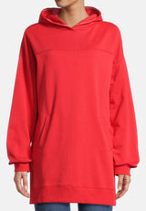 Salzhaut - MÖHL Damen Oversized - Hoodie - Kapuzenpullover - Langarmshirt - 8 - #farbe_chilli-red