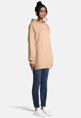 Salzhaut - MÖHL Damen Oversized - Hoodie - Kapuzenpullover - Langarmshirt - 5 - #farbe_camel