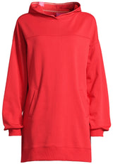 Salzhaut - MÖHL Damen Oversized - Hoodie - Kapuzenpullover - Langarmshirt - 7 - #farbe_chilli-red