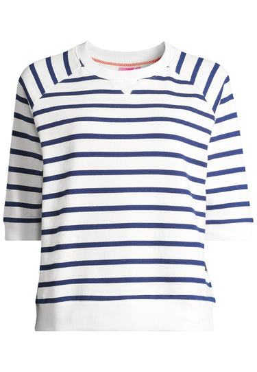 Salzhaut - MÖLLE Damen Oversized - Frontprint - Reduziert - Rundhals - 7 - #farbe_offwhite-ultramarine