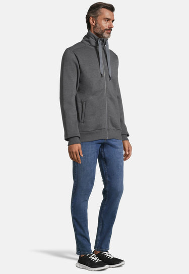 salzhaut - MOOL Herren normale Passform - Rollkragen - Sweatjacke - Turtleneck - 17 - #farbe_anthra