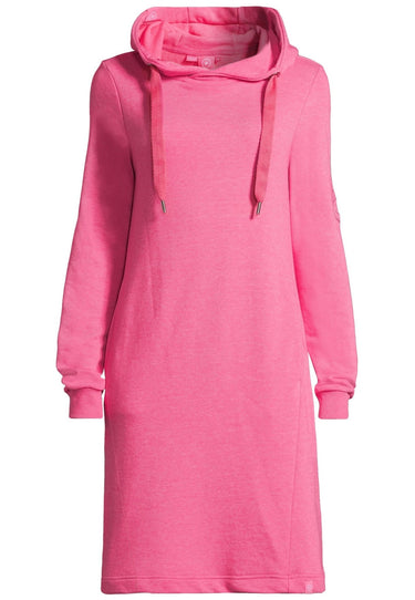 salzhaut - MÖÖV Damen Leicht tailliert - Hamburg - Hoodiekleid - Kleid - 2 - #farbe_pink