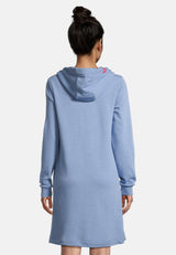 salzhaut - MÖÖV Damen Knielanges Kleid (Midi) Leicht tailliert - adenauer & co - Anker - Basic - 15 - #farbe_Ice Blue
