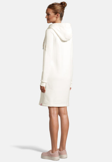 salzhaut - MÖÖV KLEID Damen Leicht tailliert - Hoodiekleid - Kleid - kuschelig - 4 - #farbe_offwhite