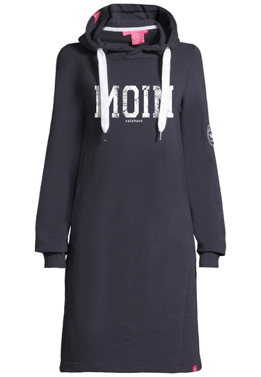 Salzhaut - MÖÖV - MOIN Damen normale Passform - Hamburg - Hoodiekleid - Kleid - 17 - #farbe_navy