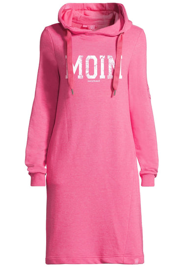 salzhaut - MÖÖV - MOIN Damen normale Passform - Hamburg - Hoodiekleid - Kleid - 2 - #farbe_pink