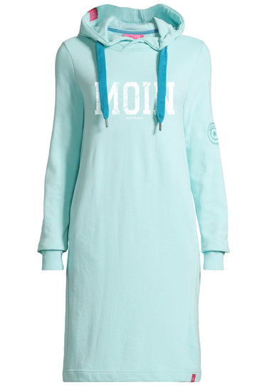 Salzhaut - MÖÖV - MOIN Damen normale Passform - Hamburg - Hoodiekleid - Kleid - 7 - #farbe_aqua