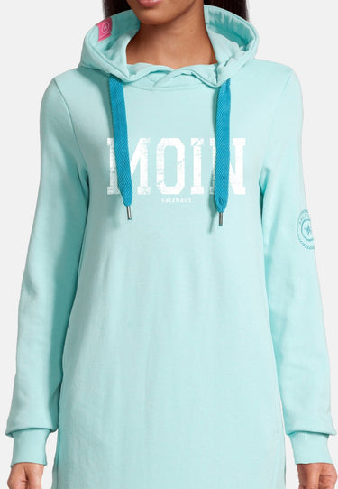 Salzhaut - MÖÖV - MOIN Damen normale Passform - Hamburg - Hoodiekleid - Kleid - 8 - #farbe_aqua
