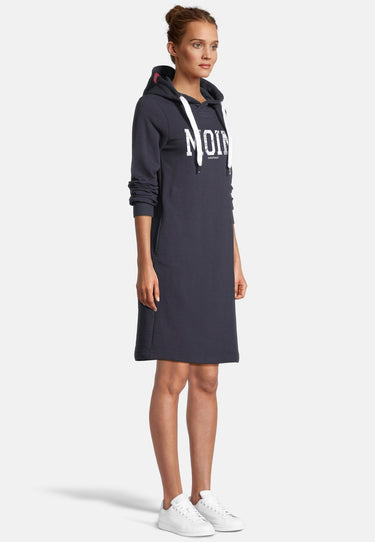Salzhaut - MÖÖV - MOIN Damen normale Passform - Hamburg - Hoodiekleid - Kleid - 20 - #farbe_navy