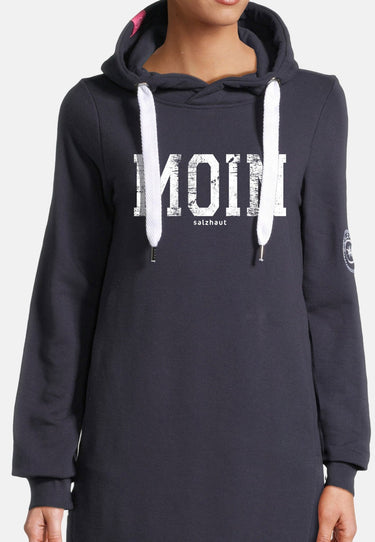Salzhaut - MÖÖV - MOIN Damen normale Passform - Hamburg - Hoodiekleid - Kleid - 18 - #farbe_navy