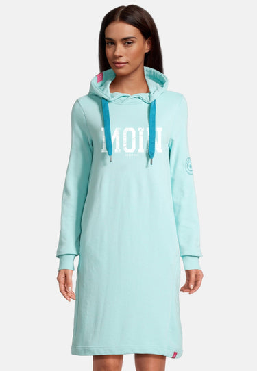Salzhaut - MÖÖV - MOIN Damen normale Passform - Hamburg - Hoodiekleid - Kleid - 6 - #farbe_aqua