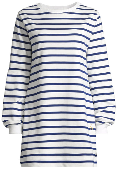 Salzhaut - MÖPPKES Damen Oversized - Damen - Kleid - Reduziert - 7 - #farbe_offwhite-ultramarine