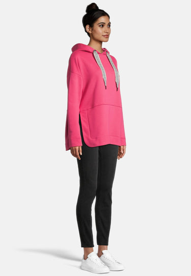 Salzhaut - Netwieser Damen Oversized - Hoodie - Kapuzenpullover - Langarmshirt - 10 - #farbe_pink