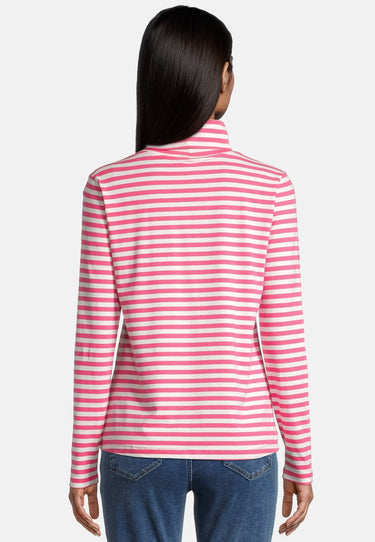 salzhaut - NÖßEN Damen normale Passform - Rollkragen - Sweatshirt - Turtleneck - 9 - #farbe_offwhite-pink