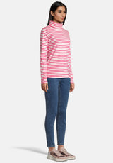 Salzhaut - NÖßEN Damen normale Passform - Reduziert - Rollkragen - Sweatshirt - 10 - #farbe_offwhite-pink