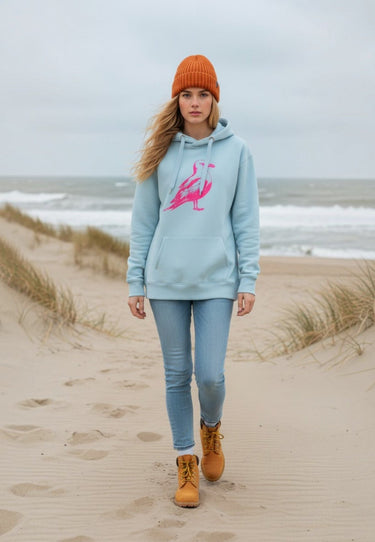 salzhaut - ODDEBODJE UNISEX - Möwe Unisex Hoodie Weit - adenauer & co - Anker - Basic - 12 - #farbe_Breeze