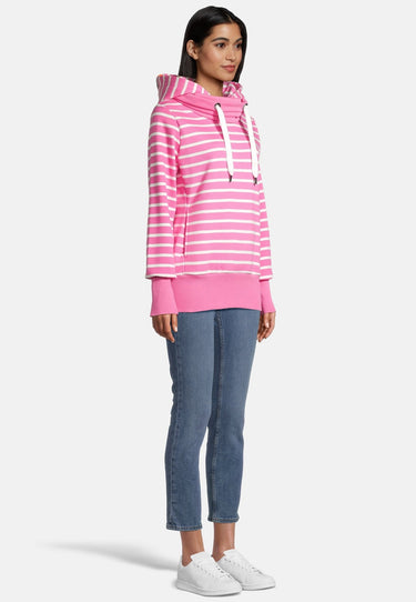 Salzhaut - ÖWER Damen Leicht tailliert - Hoodie - Kapuzenpullover - Langarmshirt - 5 - #farbe_offwhite-blossom