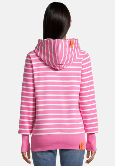 Salzhaut - ÖWER Damen Leicht tailliert - Hoodie - Kapuzenpullover - Langarmshirt - 4 - #farbe_offwhite-blossom