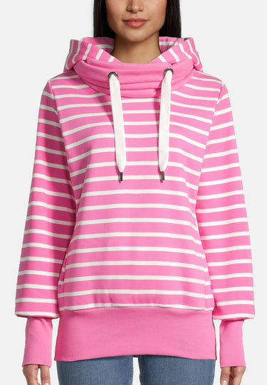 Salzhaut - ÖWER Damen Leicht tailliert - Hoodie - Kapuzenpullover - Langarmshirt - 3 - #farbe_offwhite-blossom