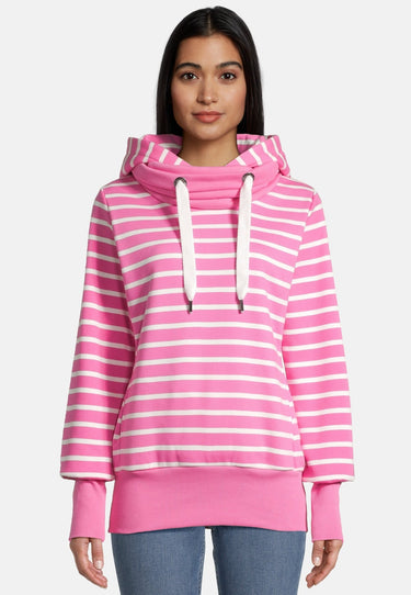 Salzhaut - ÖWER Damen Leicht tailliert - Hoodie - Kapuzenpullover - Langarmshirt - 1 - #farbe_offwhite-blossom
