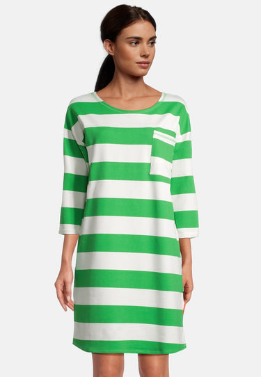 Salzhaut - PADDERWATSCH Damen normale Passform - Reduziert - ringel - Ringelkleid - 6 - #farbe_offwhite-apple-green