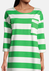 Salzhaut - PADDERWATSCH Damen normale Passform - Reduziert - ringel - Ringelkleid - 8 - #farbe_offwhite-apple-green