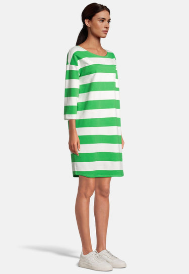 Salzhaut - PADDERWATSCH Damen normale Passform - Reduziert - ringel - Ringelkleid - 10 - #farbe_offwhite-apple-green