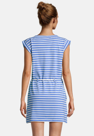 salzhaut - PAPPNEES Damen normale Passform - Kleid - ringel - Ringelkleid - 9 - #farbe_offwhite-sky