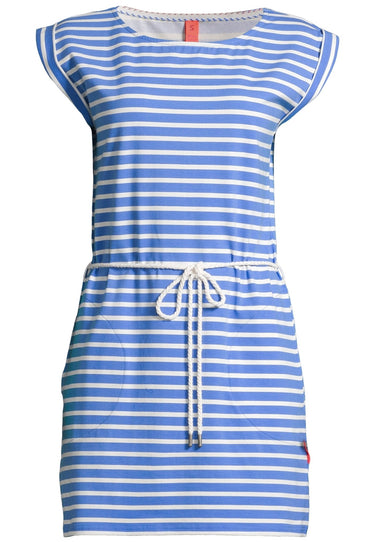 salzhaut - PAPPNEES Damen normale Passform - Kleid - ringel - Ringelkleid - 7 - #farbe_offwhite-sky