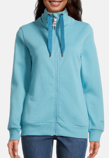 salzhaut - RACKELN - UNI Damen Leicht tailliert - Damen - Stehkragen - Sweatjacke - 3 - #farbe_reef