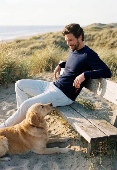 salzhaut - REEP Unisex Merinowollpullover - adenauer & co - Anker - Basic - 1 - #farbe_Navy