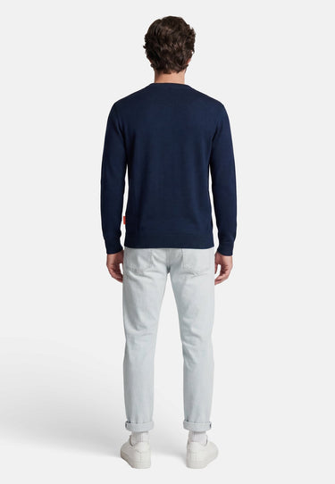 salzhaut - REEP Unisex Merinowollpullover - adenauer & co - Anker - Basic - 4 - #farbe_Navy