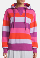 salzhaut - RISCH Damen Hoodie normale Passform - adenauer & co - Anker - Basic - 3 - #farbe_Plum-Fiesta-Flieder-Pink
