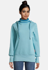 Salzhaut - RÖÄEN Damen Leicht tailliert - Hamburg - Hoodie - Reduziert - 1 - #farbe_reef