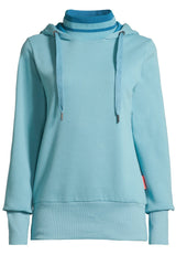 Salzhaut - RÖÄEN Damen Leicht tailliert - Hamburg - Hoodie - Reduziert - 2 - #farbe_reef