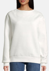 Salzhaut - RÖBEN Damen Oversized - Hamburg - Reduziert - Rundhals - 8 - #farbe_offwhite