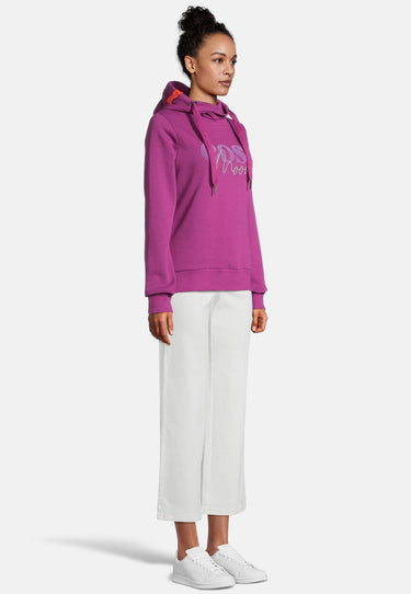 Salzhaut - SABBELBUDE Damen Oversized - Hoodie - Kapuzenpullover - Langarmshirt - 5 - #farbe_plum
